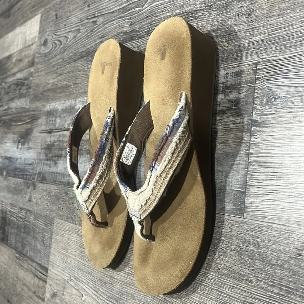 Sanuk Wedge Flipflops - Picture 3 of 5